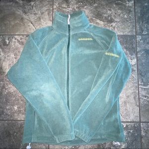 Columbia Oregon Ducks Fleece Jacket Womens S